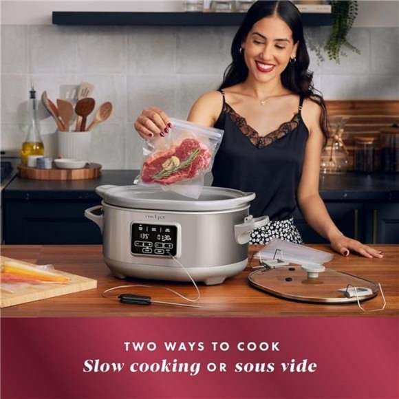 Crockpot 7-Quart Cook & Carry™ Slow Cooker, Programmable, Stainless Steel - Picture 4 of 6